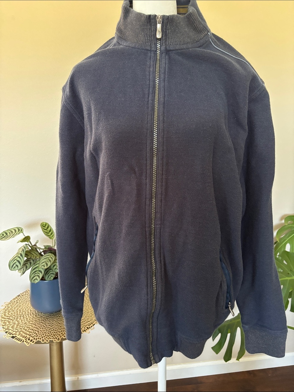 Tommy Bahama Classic Full-Zip Jacket in Navy Blue